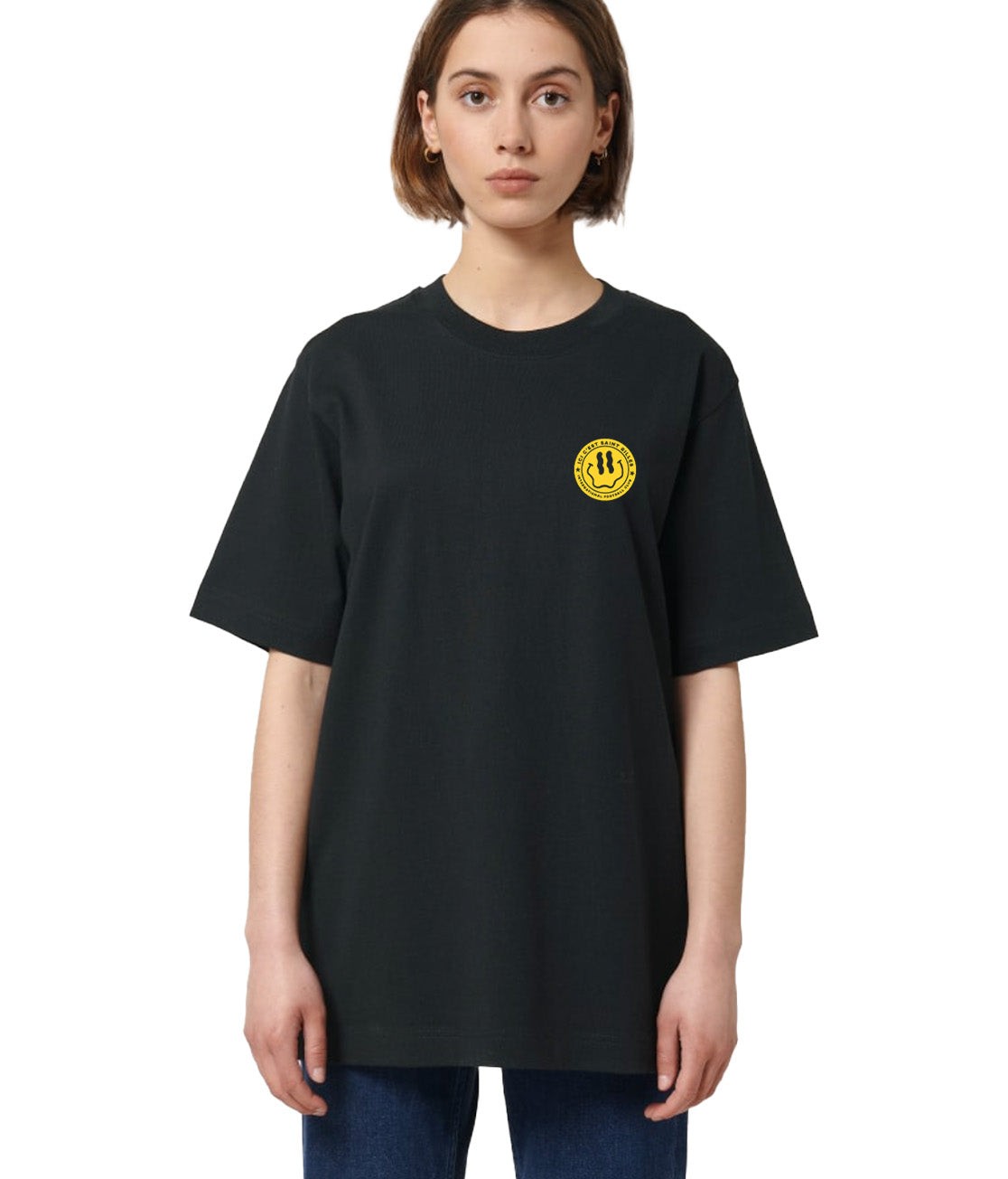 Ici C'est Saint-Gilles (Crown) - Oversized Premium T-shirt Black or Blue