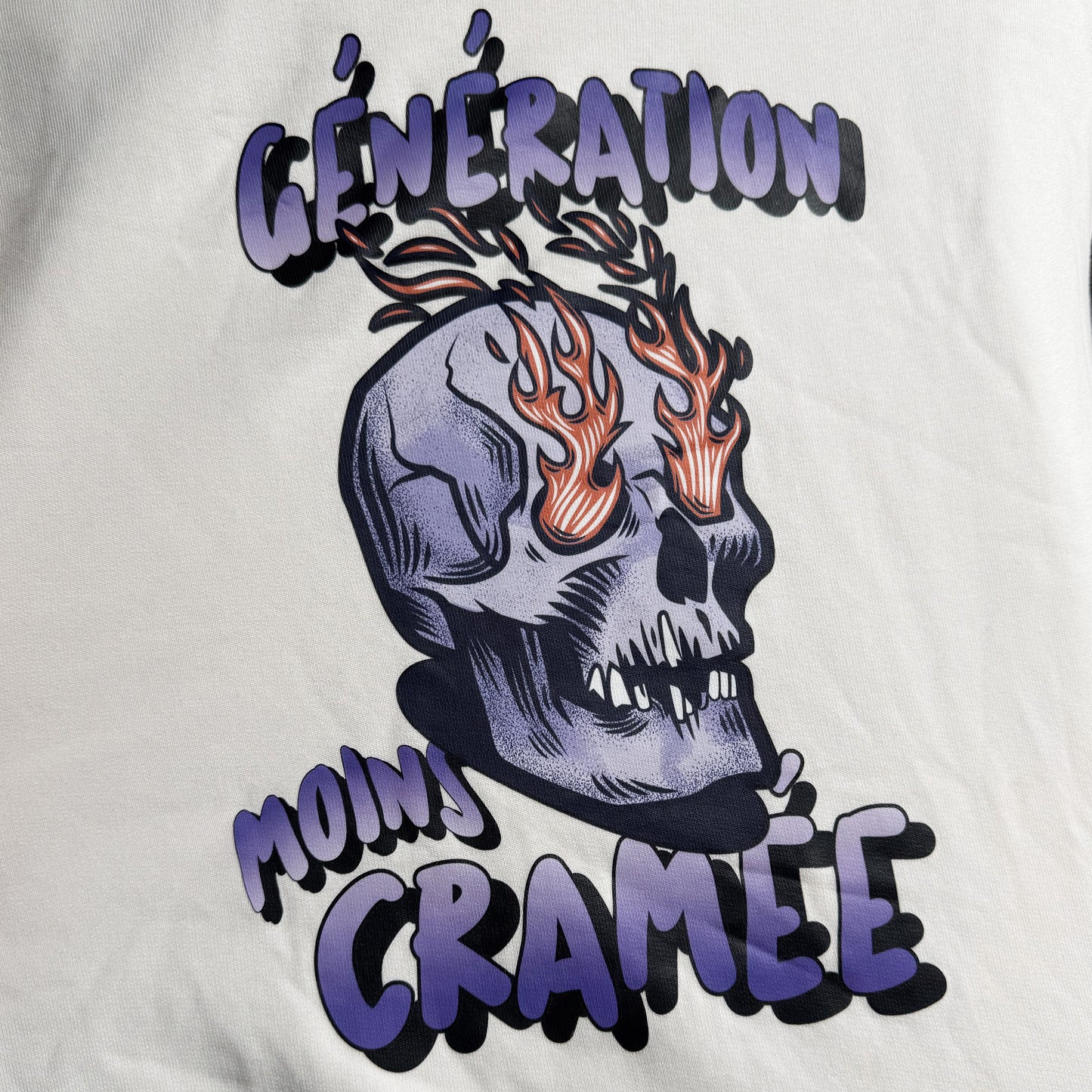 Génération Moins Cramée - Sweatshirt (Black & Ivory)