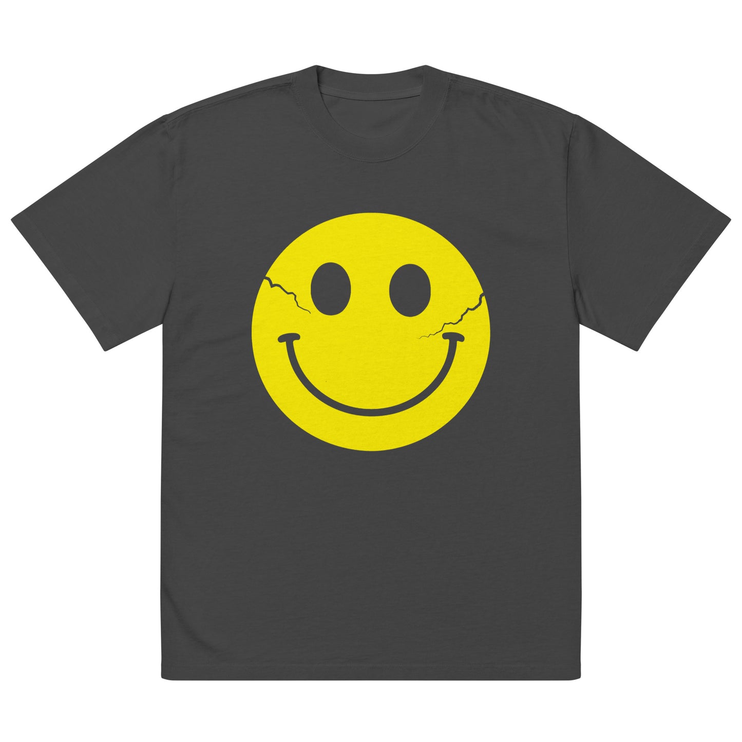 So F*cking Happy - Oversized Premium T-shirt - Faded Black STOCK SALE