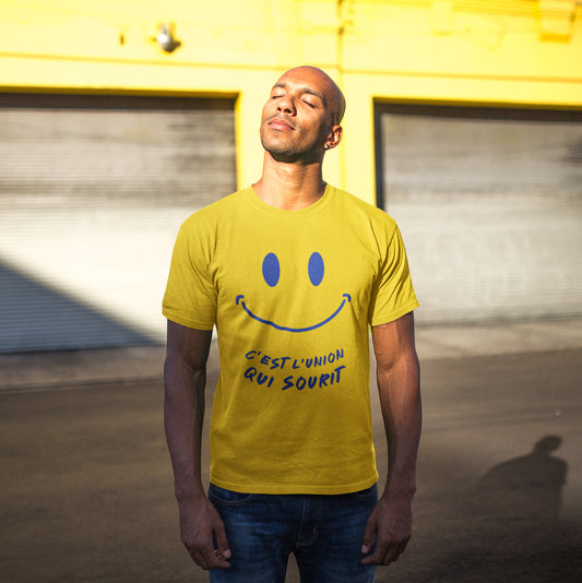 C'est l'Union Qui Sourit (front) - Yellow Premium T-shirt