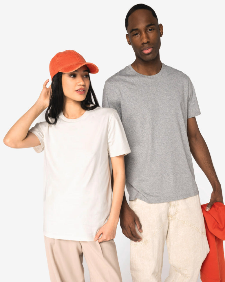 T-shirt Unisexe Noir/Blanc/NavyBlue/HeatherGrey