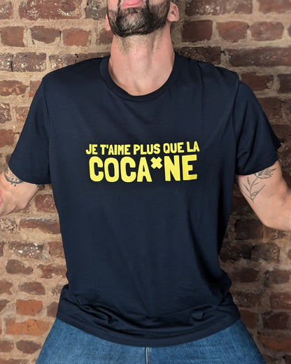 Plus que la Coca*ne - T-shirt (Blue) STOCK SALE
