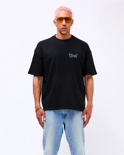 Crave - Oversized Sweatshirt - embroidered logo