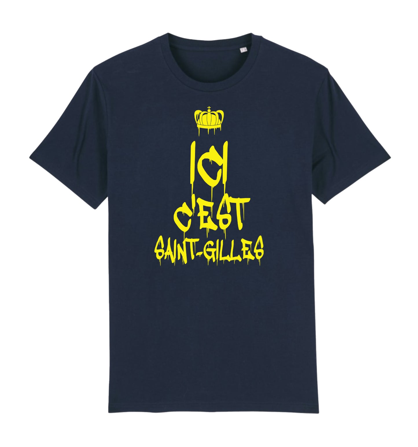 Ici C'est Saint-Gilles (Crown) -Regular Premium T-shirt - Blue BLACK FRIDAY