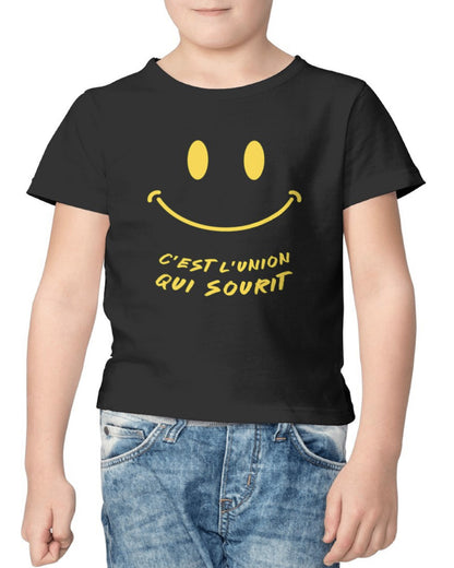 Kids C'est l'Union Qui Sourit (front) - Black Premium T-shirt pour enfant