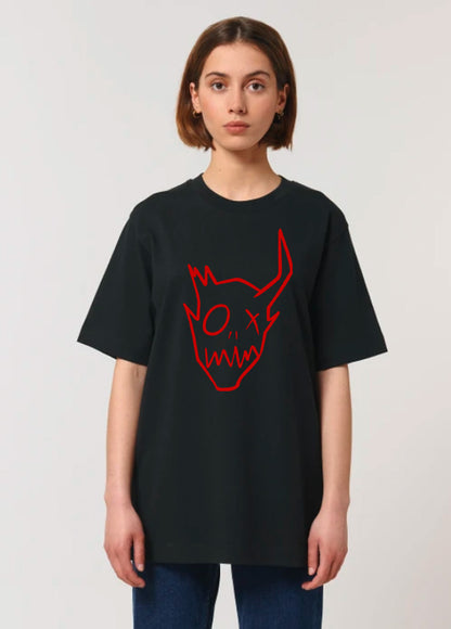 Devils Collection - Regular or Oversized Premium T-shirt - Red Kaput