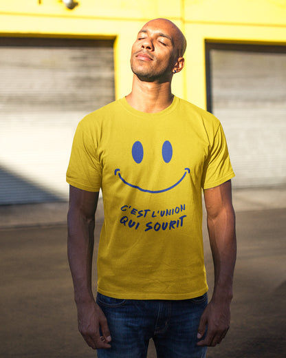 C'est l'Union Qui Sourit (front) - Yellow Premium T-shirt