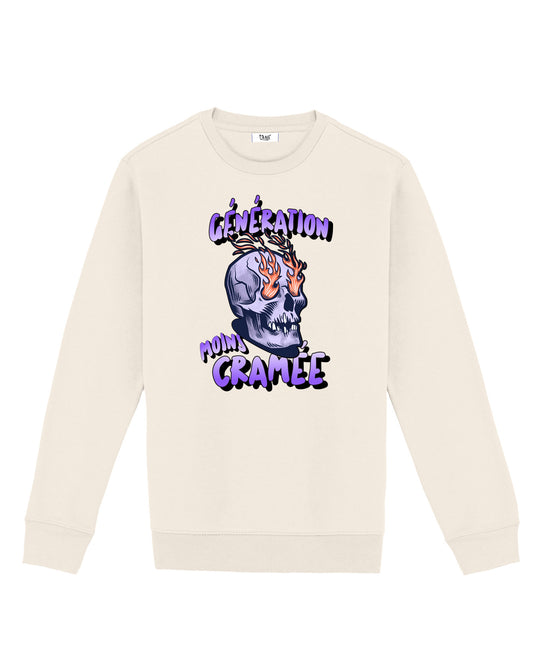 Génération Moins Cramée - Sweatshirt (Black & Ivory)