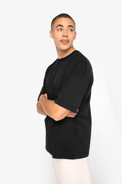 T-shirt Oversize Noir Délavé