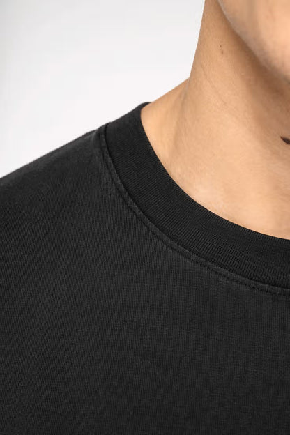 T-shirt Oversize Noir Délavé