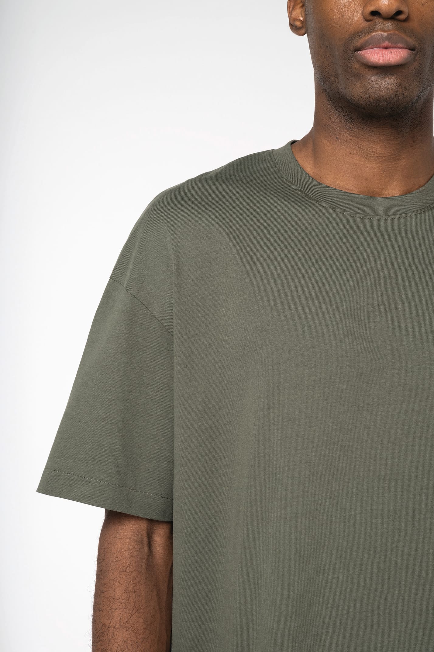 T-shirt Oversize Noir/Ivoire/Kaki