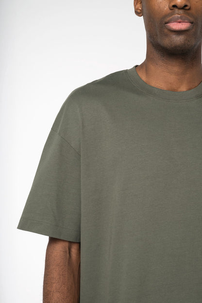 T-shirt Oversize Noir/Ivoire/Kaki