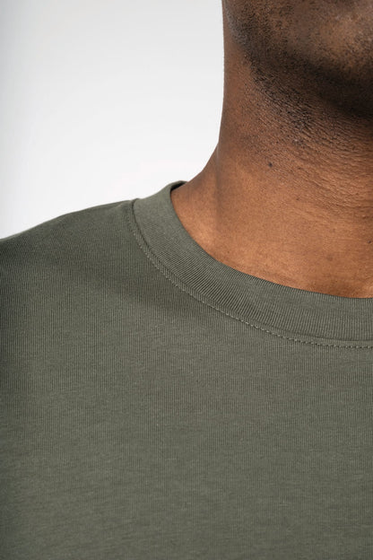 T-shirt Oversize Noir/Ivoire/Kaki