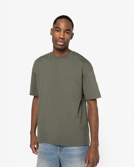 T-shirt Oversize Noir/Ivoire/Kaki