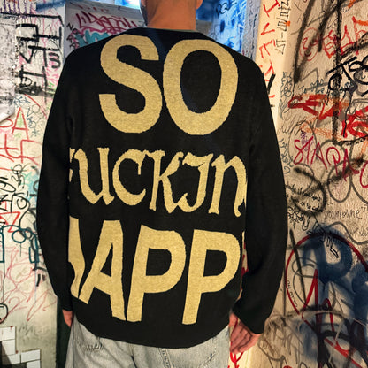 So F*cking Happy - Pull Tricoté Unisexe