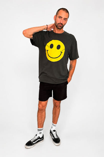 So F*cking Happy - Oversized Premium T-shirt - Faded Black