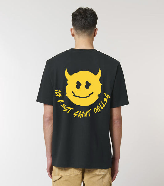 Ici C'est Saint-Gilles (Devil) - Oversized Premium T-shirt (Black) STOCK SALE