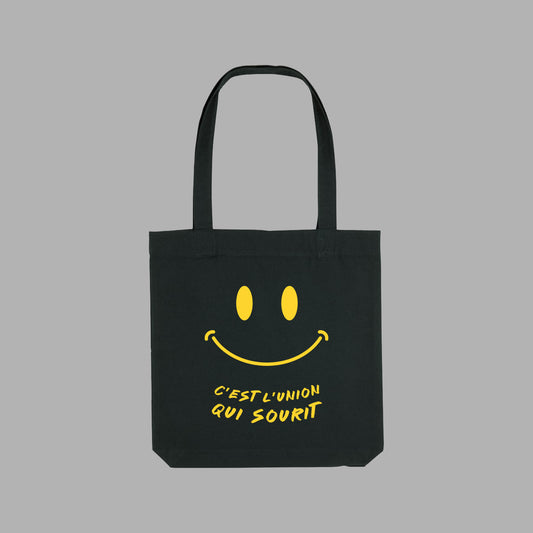 Tote bag noir C'est l'Union qui Sourit