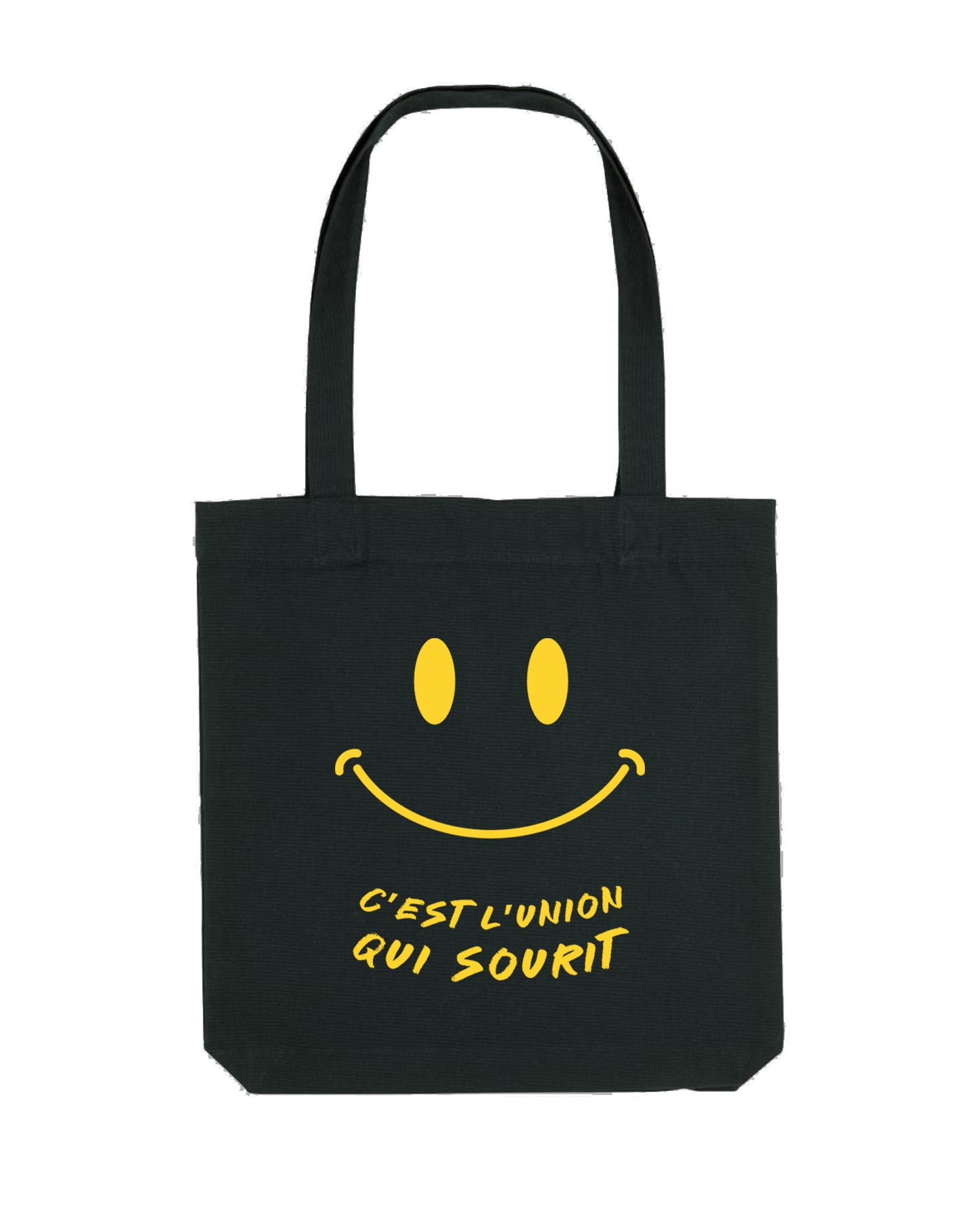 Tote bag noir C'est l'Union qui Sourit