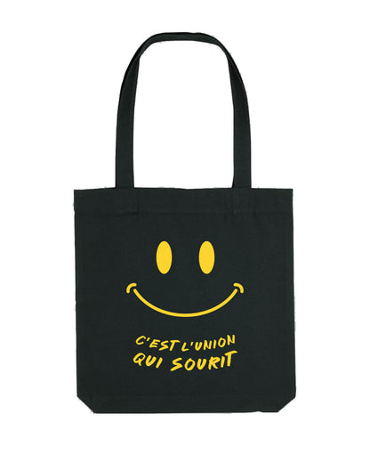 Tote bag noir C'est l'Union qui Sourit