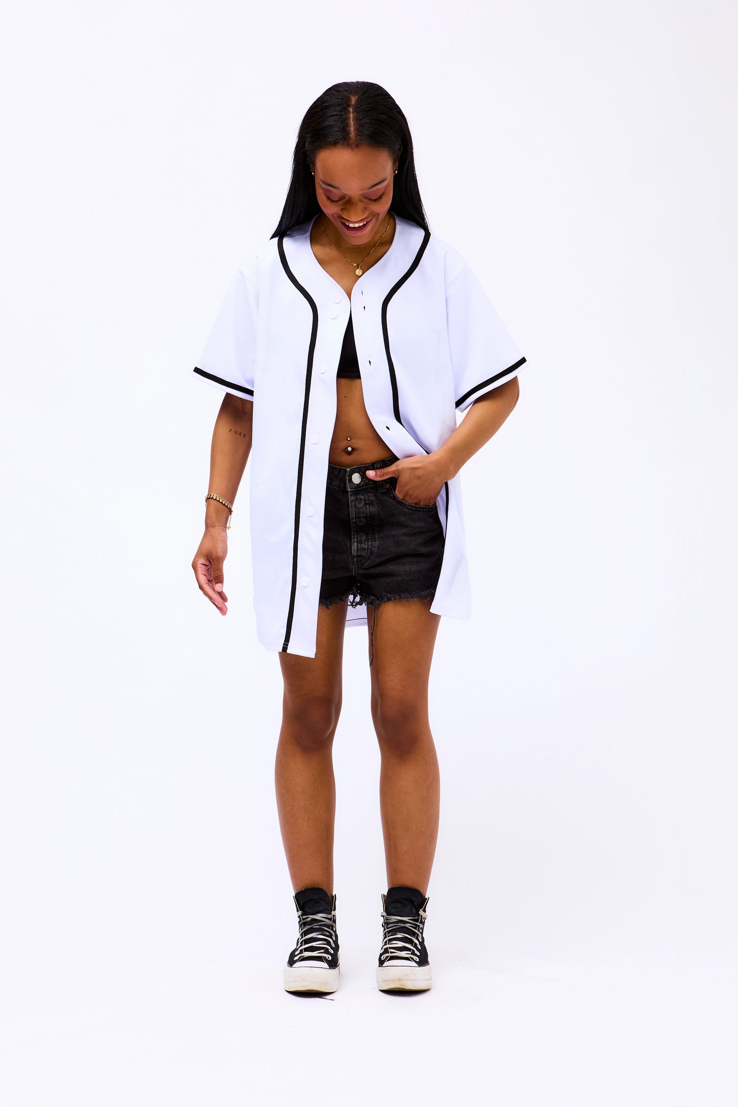 Baseball White Jersey - STOCK SALE