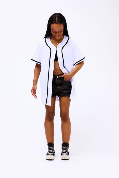 Baseball White Jersey - STOCK SALE