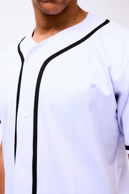 Baseball White Jersey - STOCK SALE