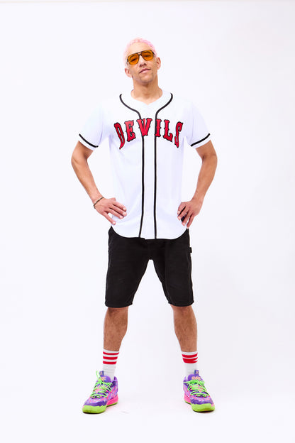 Devils Collection - White Jersey - DEVILS - STOCK SALE