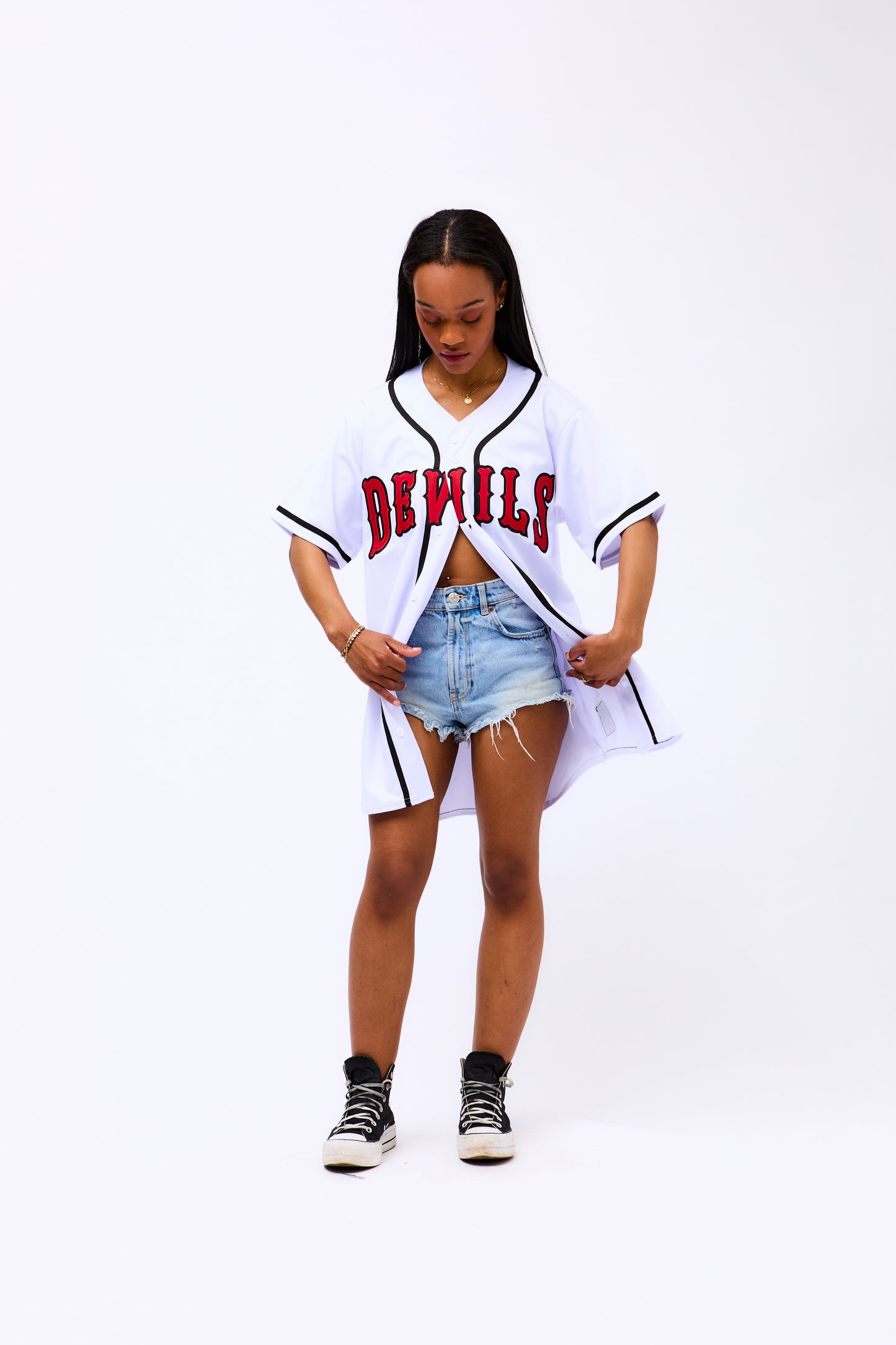 Devils Collection - White Jersey - DEVILS - STOCK SALE