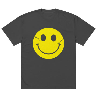 So F*cking Happy - Oversized Premium T-shirt - Faded Black STOCK SALE