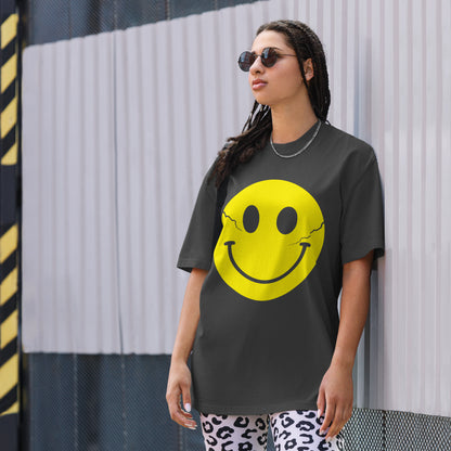 So F*cking Happy - Oversized Premium T-shirt - Faded Black STOCK SALE