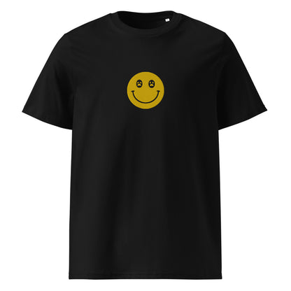 Smiley But Sad Broderie - Premium T-shirt (Black) STOCK SALE